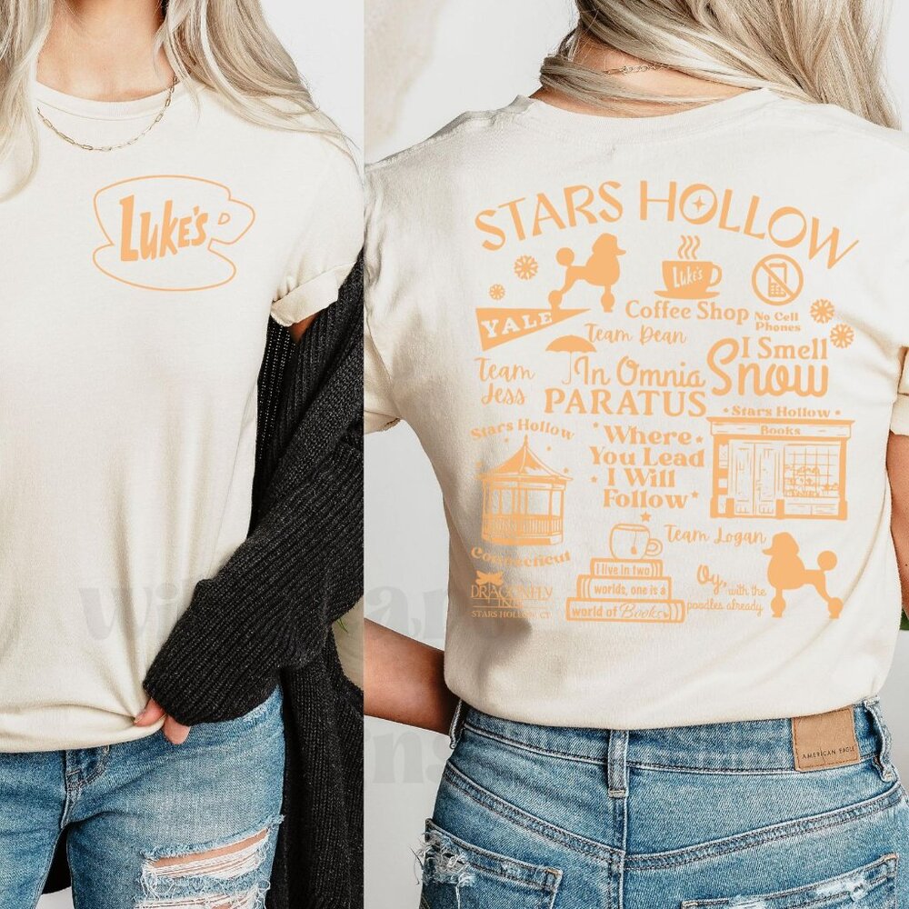Stars Hallow Shirt, Gilmore Girls - Heather Dust